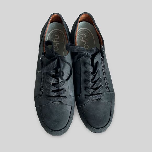 Vionic Abigail Black Nubuck Sneakers - Picture 4 of 9